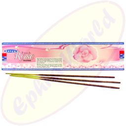 Satya Fresh Rose indische Räucherstäbchen