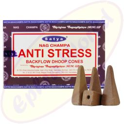 Satya Nag Champa Anti Stress Rückflussräucherkegel (MUM) LLP
