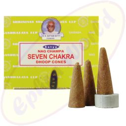 Satya Nag Champa Seven Chakra Räucherkegel (MUM) LLP