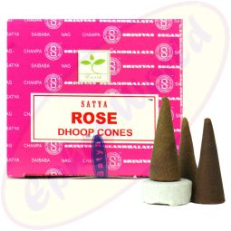 Satya Fresh Rose indische Räucherkegel