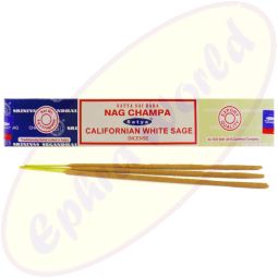 Satya Sai Baba Nag Champa & Californian White Sage Combo Masala Räucherstäbchen (MUM) LLP