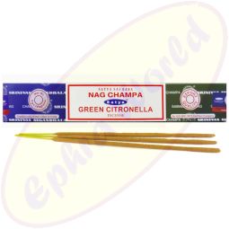 Satya Sai Baba Nag Champa & Green Citronella Combo Masala Räucherstäbchen (MUM) LLP