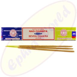 Satya Sai Baba Nag Champa & Seven Chakra Combo Masala Räucherstäbchen (MUM) LLP