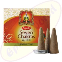 Singular Seven Chakras Natural Räucherkegel