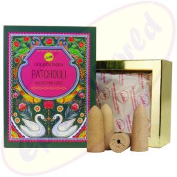 Sree Vani Golden India Backflow Cones/Rückflussräucherkegel Patchouli