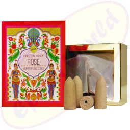 Sree Vani Golden India Backflow Cones/Rückflussräucherkegel Rose