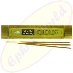 Seven Wonders Miss Me Not Premium Masala Räucherstäbchen