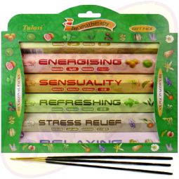 Tulasi Aromatherapy Kit 6 x 20 Räucherstäbchen Set