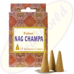 Tulasi Nag Champa indische Räucherkegel - Räucherkerzen