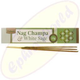 Tulasi Nag Champa & White Sage Masala Räucherstäbchen