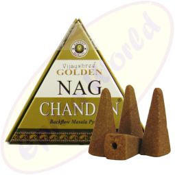 Vijayshree Golden Nag Chandan Rückflussräucherkegel