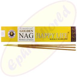 Vijayshree Golden Nag Happy Life Masala Räucherstäbchen