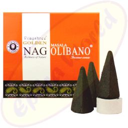 Vijayshree Golden Nag Olibanum/Weihrauch Räucherkegel