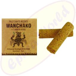 Wanchako Palo Santo & 7 Anden Kräuter Räucherröllchen Gepresst 4er