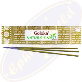 Goloka Nature's Nest Masala Räucherstäbchen – 12 Schachteln à 15 G, Aromatische Duftmischung