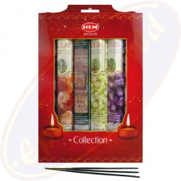 Original Hem Precious Moschus Räucherstäbchen – 6 Packungen (120 Sticks) + Gratis Halter Aus Holz