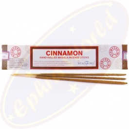 STAMFORD Masala Räucherstäbchen Midnight Calm - 12 Packungen à 15 Stäbchen - Handgerollt Aus Indien