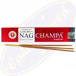 Golden Nag Champa - Bastoncini di incenso e coni Vijayshree, tutte le 8 scatole, gamma completa
