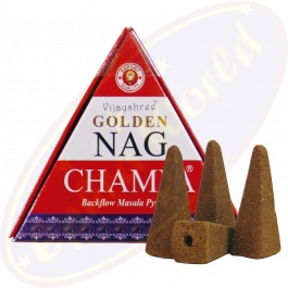 Vijayshree Golden Nag Champa Masala Incenso Naturale Dry Dhoop 12 Pkt X