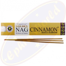 Aromasenses Golden Nag Meditation Räucherstäbchen – 12x15 G + 1 Räuchergefäß