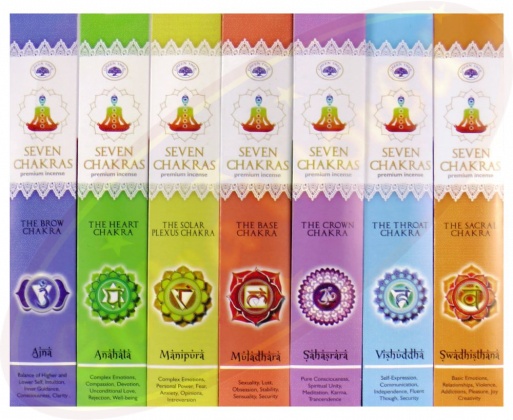 7 Chakras Green Tree Räucherstäbchen Masala Natural Incense 