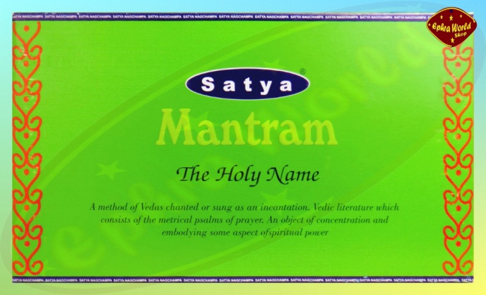 The Holy Name Räucherstäbchen 15g Satya Mantram 