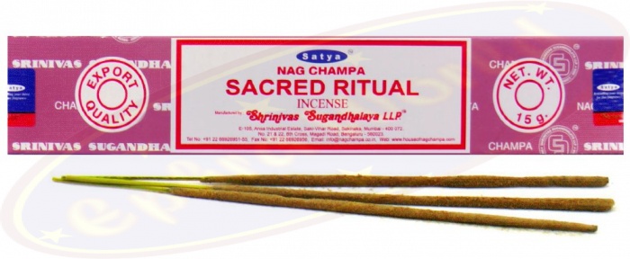 3x Satya Nag Champa Räucherstäbchen – Je 15 G Packung, Original Aus Indien, Mit Souvenir-Abzeichen