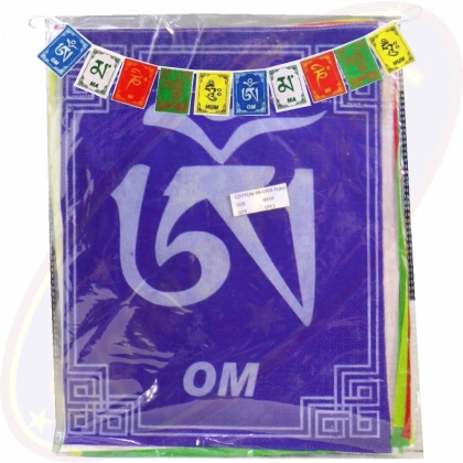 Bandiere Tibetane Di Preghiera - 25 Bandiere Su 5 Metri, 20x16 Cm Ciascuna Con Simboli Protettivi - Foto 9
