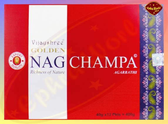 Vijayshree Fragrance Golden NagForest 15g Indische Räucherstäbchen Nag Champa 