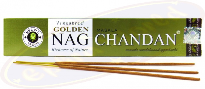 Golden Nag Chandan 180g Indische Räucherstäbchen Vijayshree Fragrance räuchern
