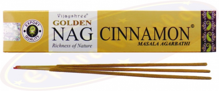 Aromasenses Golden Nag Meditation Räucherstäbchen – 12x15 G + 1 Räuchergefäß
