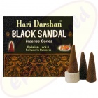 Hari Darshan Black Sandal Räucherkegel