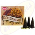 HEM Clove Cinnamon (Nelke Zimt) Räucherkegel