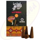 Hari Darshan Tribal Soul Backflow XL Rückfluss-Räucherkegel Myrrh