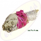 Smudge Stick White Sage Tulip - Love Spirit & Rose Quartz 20-25g
