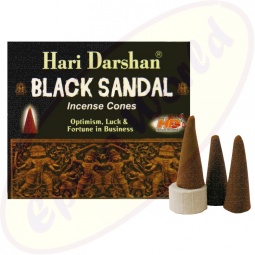 Hari Darshan Black Sandal Räucherkegel