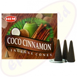 HEM Coconut Cinnamon indische Räucherkegel