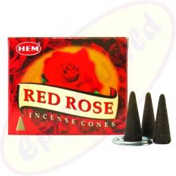 HEM Red Rose indische Räucherkegel