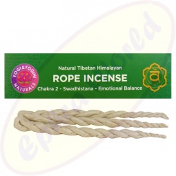 Natural Tibetan Himalayan Rope Incense/Räucherschnüre 2. Chakra