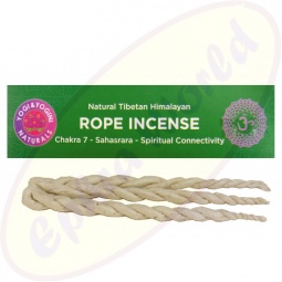 Natural Tibetan Himalayan Rope Incense/Räucherschnüre 7. Chakra