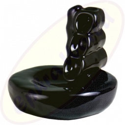 Rückflussräucherkegel-Gefäß Bambuspool schwarz Keramik