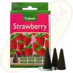 Tulasi Strawberry indische Räucherkegel