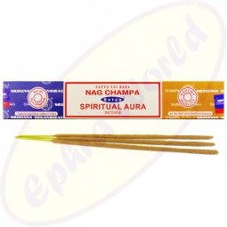 Satya Sai Baba Nag Champa & Spiritual Aura Combo Masala Räucherstäbchen LLP