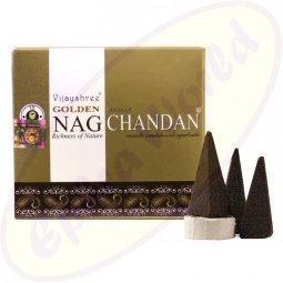 Vijayshree Golden Nag Chandan indische Räucherkegel