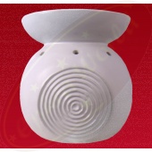 Duftlampe Ringe weiß Keramik 13,5x15cm