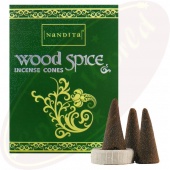 Nandita Wood Spice Premium Räucherkegel