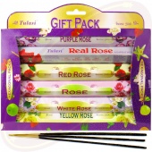 Tulasi Räucherstäbchen Set Roses Kit 6x20