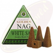 Vijayshree Golden Nag Californian White Sage Rückflussräucherkegel