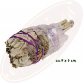 Smudge Stick White Sage Tulip - Spiritual Healing & Amethyst 20-25g