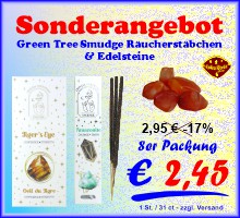 Frische Smudge Räucherstäbchen vom niederländischen Premium Hersteller mit Halbedelsteinen für spirituelle Erlebnisse.